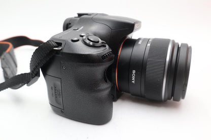 Sony Alpha A57 Camera DSLR 16.1MP with 18-55mm, Shutter Count 13258, REFURBISHED