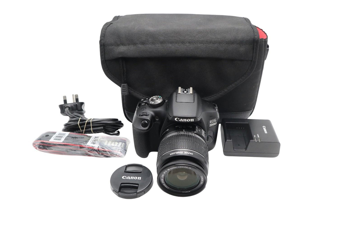 Canon 2000D DSLR Camera 24.1MP with 18-55mm, Shutter Count 17673 REFURBISHED