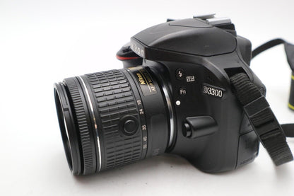 Nikon D3300 DSLR Camera 24.2MP with 18-55mm, Shutter Count 4379, Very Good Cond.