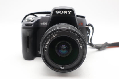 Sony A550 DSLR Camera 14.2MP with 18-55mm Lens, Shutter Count 3326, Good Cond.
