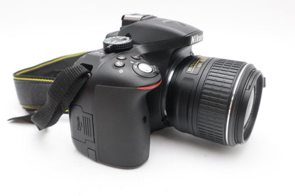 Nikon D5300 24.2MP Camera DSLR with 18-55mm Lens, Shutter Count 3150, VG. REFURB