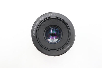 Canon 50mm Prime Lens f/1.8 STM EF Sharp, Portrait, Full Frame, Good REFURBISHED