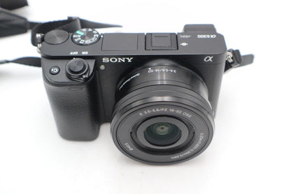 Sony A6300 Mirrorless Camera 24.3MP with 16-50mm, Shutter Count 32%, Good Cod.
