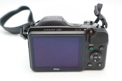 Nikon Coolpix L820 Camera 16MP, 30x Zoom, Digital Bridge, Good Condition