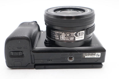 Sony A6000 Mirrorless Camera 24.3MP with 16-50mm Lens, Shutter 4697, Good Cond.