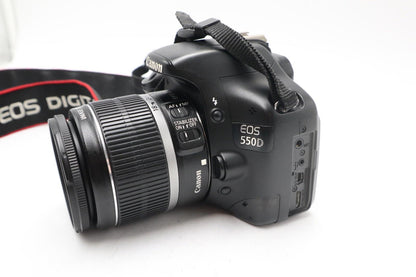 Canon 550D DSLR Camera 18.0MP with 18-55mm, Shutter Count 19001, Good Condition