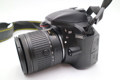 Nikon D3300 DSLR Camera 24.2MP with 18-55mm Shutter Count 4052 , 1 Year Warranty