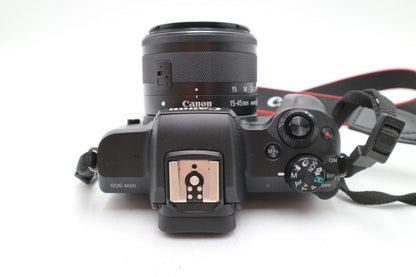 Canon M50 24MP Camera kit with 15-45mm STM Lens, S. Count 3000, 1 Year Warranty