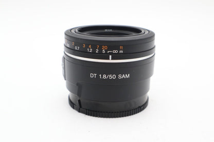 Sony 50mm Prime Lens F1.8 DT SAM For Sony A-Mount SAL50F18, V. Good REFURBISHED
