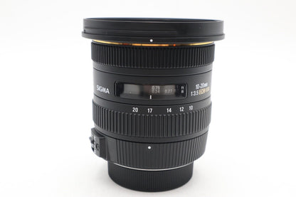 Sigma 10-20mm Lens f/3.5 EX HSM DC, Wide Angle Lens For Nikon, V. G. REFURBISHED