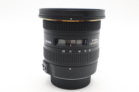 Sigma 10-20mm Lens f/3.5 EX HSM DC, Wide Angle Lens For Nikon, V. G. REFURBISHED