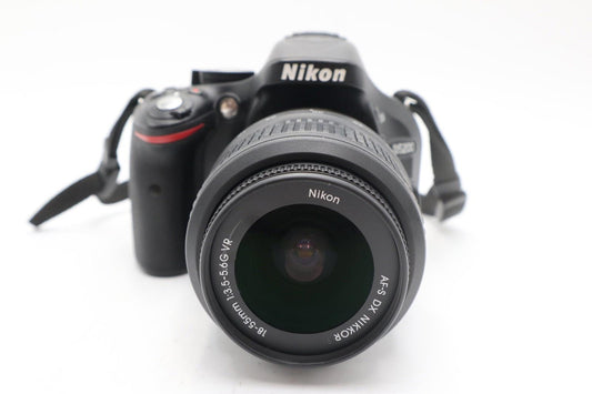 Nikon D5200 DSLR Camera 24.1MP with 18-55mm, Shutter Count 8402 V.G. REFURBISHED