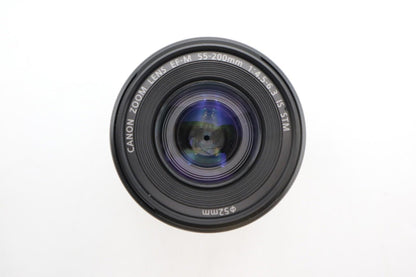 Canon 55-200mm F4.5-6.3 Lens EF-M IS STM, Stabilised Telephoto, Good REFURBISHED