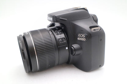 Canon 4000D DSLR Camera 18MP + 18-55mm Lens Kit | G. Refurbished | 12M Warranty