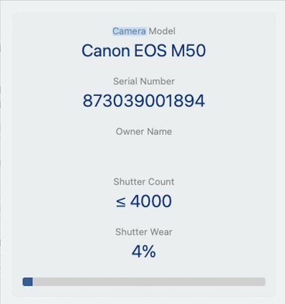 Canon M50 24MP Camera kit with 15-45mm STM Lens 4000 Shutter C, Good REFURBISHED