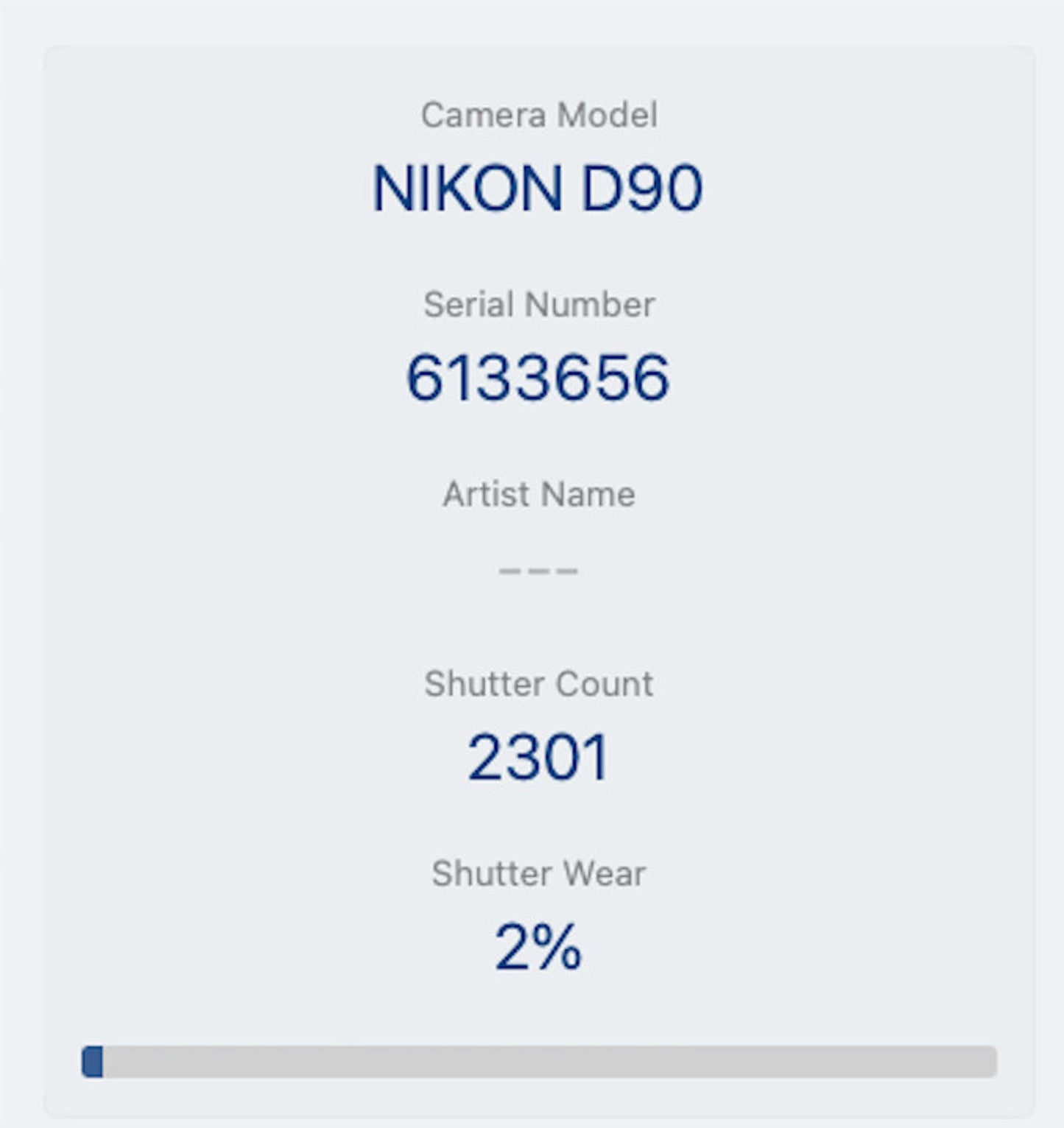 Nikon D90 DSLR Camera 12.3MP Body Only, Shutter Count 2%, Very Good REFURBISHED