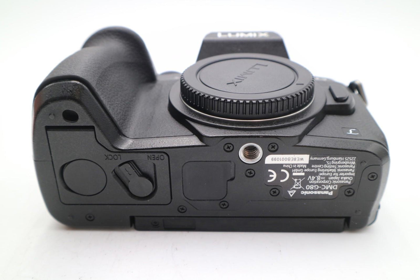 Panasonic G80 Mirrorless Camera 16MP Body Only, Shutter Count 8217, V. G. Cond.