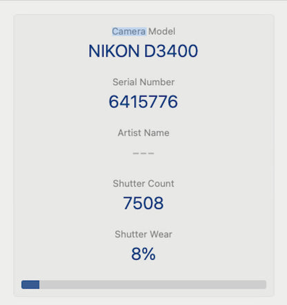 Nikon D3400 DSLR Camera 24.2MP with 18-55mm, Shutter Count 7508, V.G REFURBISHED