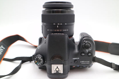 Sony A58 DSLR Camera 20.1MP with 18-55mm, Shutter Count 1472, Good REFURBISHED