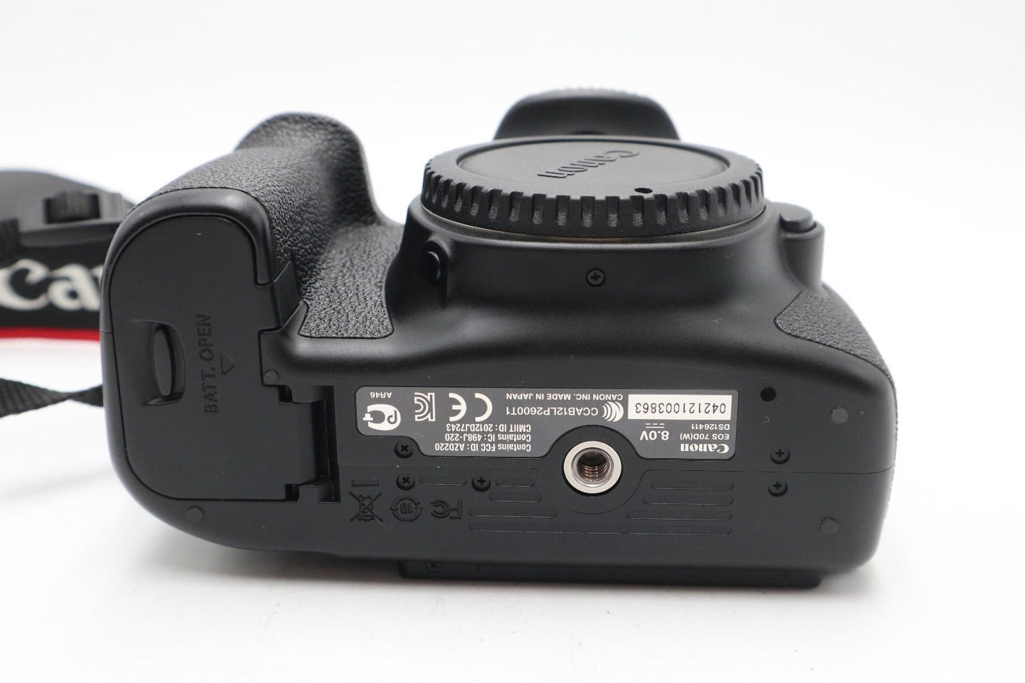 Canon 70D DSLR Camera 20.2MP Body Only, Shutter Count 1967, Good REFURBISHED