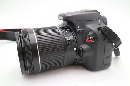 Canon 100D DSLR Camera 18MP with 18-55mm Shutter Count 5659, Good REFURBISHED