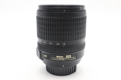 Nikon 18-105mm Lens F/3.5-5.6 G NIKKOR AF-S DX SWM VR ED IF, Good REFURBISHED