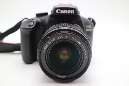 Canon 4000D Camera DSLR 18.0MP with 18-55mm, Shutter Count 3325, G. REFURBISHED