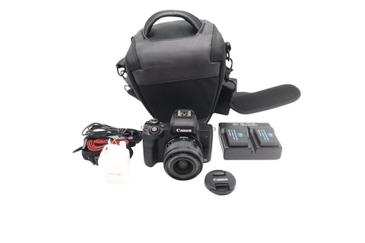 Canon M50 24MP Camera kit with 15-45mm STM Lens,  3000 Shutter Count REFURBISHED