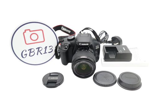 Canon 4000D Camera DSLR 18.0MP with 18-55mm, Shutter Count 434, V.G. REFURBISHED