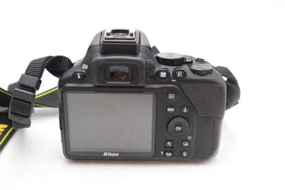 Nikon D3500 DSLR Camera 24.2MP with 18-55mm, Shutter Count 553 V.G. REFURBISHED