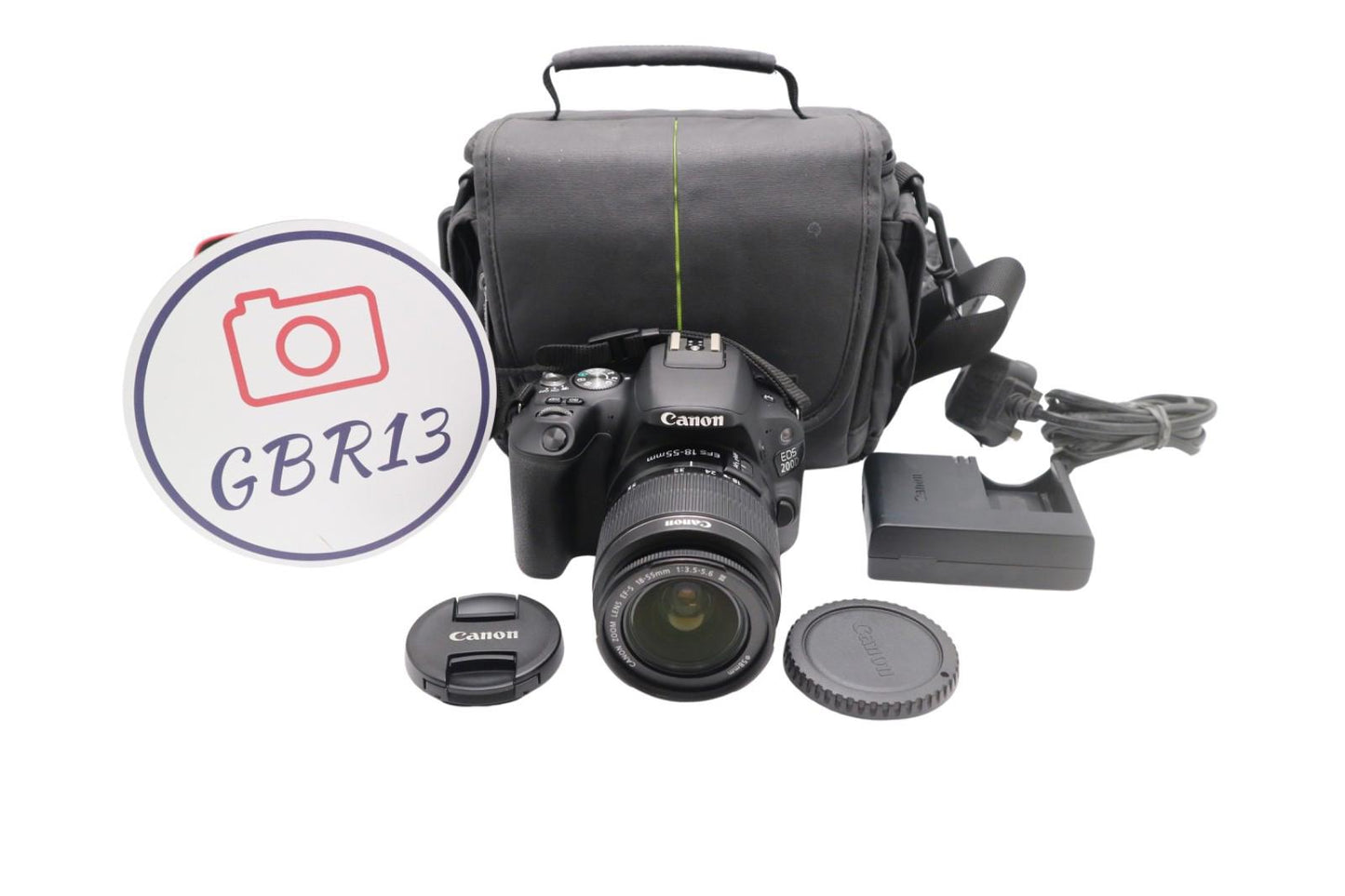 Canon 200D Camera DSLR 24.2MP Kit with 18-55mm Shutter Count 656 VG. REFURBISHED