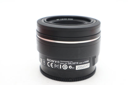 Sony 50mm Prime Lens F1.8 DT SAM For Sony A-Mount SAL50F18, V. Good REFURBISHED