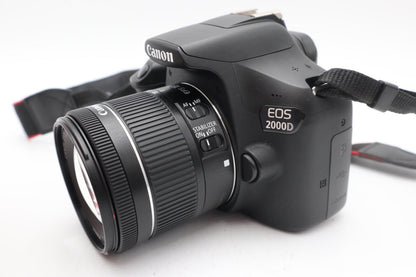Canon 2000D DSLR Camera 24.1MP with 18-55mm, Shutter Count 9572, Good Condition