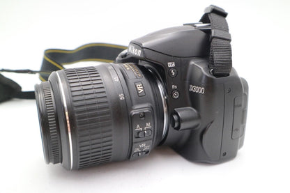 Nikon D3000 DSLR Camera 10.2MP with 18-55mm, Shutter Count 10884, Good Condition