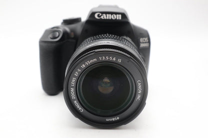 Canon 2000D DSLR Camera 24.1MP with 18-55mm, Shutter Count 17673 REFURBISHED