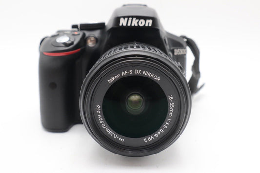 Nikon D5300 24.2MP Camera DSLR with 18-55mm Lens, Shutter Count 3150, VG. REFURB