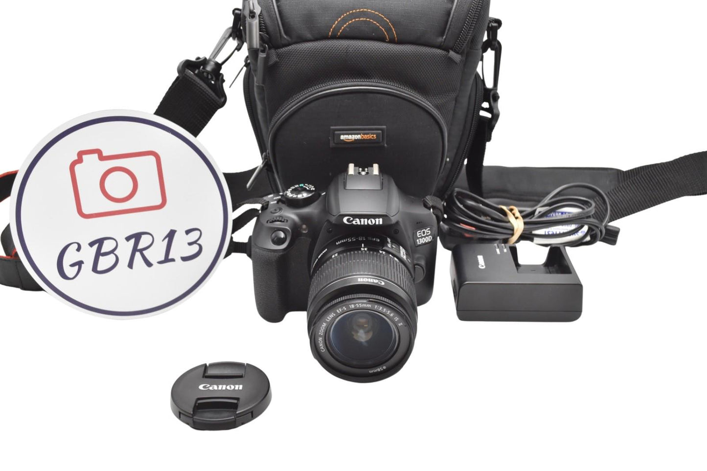 Canon 1300D DSLR Camera 18.0MP with 18-55mm Shutter Count 2821 Good REFURBISHED