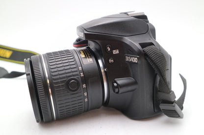 Nikon D3400 DSLR Camera 24.2MP + 18-55mm Lens Kit | G Refurbished | 12M Warranty