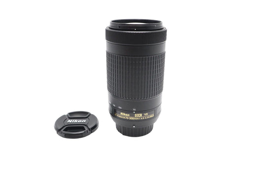 Nikon 70-300mm Telephoto Lens F/4.5-6.3 G ED DX VR, AF-P, Very Good REFURBISHED