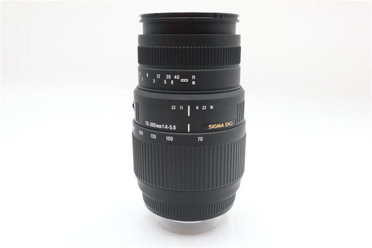 Sigma 70-300mm Telephoto Lens f/4-5.6 DG Zoom Macro for Sony, Fair Condition