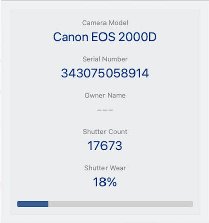 Canon 2000D DSLR Camera 24.1MP with 18-55mm, Shutter Count 17673 REFURBISHED