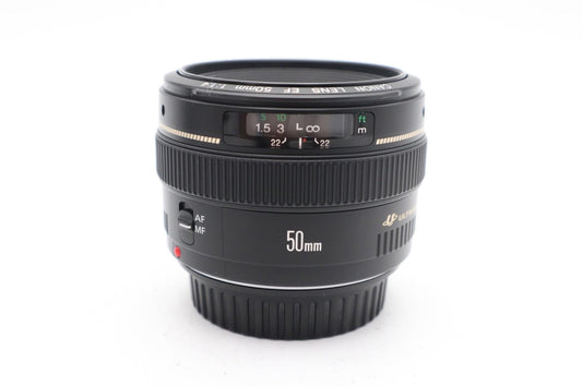 Canon 50mm Prime Lens f/1.4 USM Sharp, Portrait, Full Frame, V. Good REFURBISHED