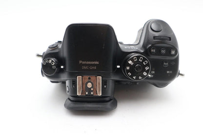 Panasonic GH4 Mirrorless Camera 16MP 4K Body Only, Shutter C. 1709, REFURBISHED