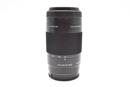 Sony 75-300mm Telephoto Lens F4.5-5.6 for Sony A-Mount, SAL75300, G. REFURBISHED