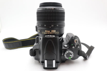 Nikon D5000 DSLR Camera 12.3MP Kit with 18-55mm Shutter Count 17045, REFURBISHED