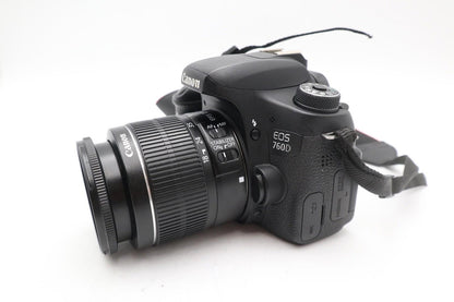 Canon 760D Camera DSLR 24.2MP with 18-55mm, Shutter Count 5212, Good REFURBISHED