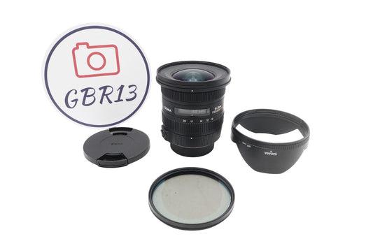 Sigma 10-20mm Lens f/3.5 EX HSM DC, Wide Angle Lens For Nikon, V. G. REFURBISHED