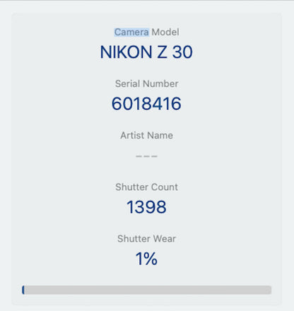 Nikon Z30 Mirrorless Camera 20.9MP with 16-50mm NIKKOR Z DX Shutter Count 1398