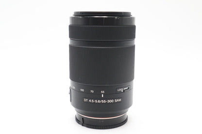 Sony 55-300mm Telephoto Lens F/4.5-5.6 DT SAM, SAL55300, Good Condition