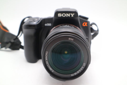 Sony Alpha A300 Camera 10.2MP DSLR with Sony 18-70mm Lens, Good REFURBISHED